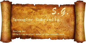 Spengler Gabriella névjegykártya
