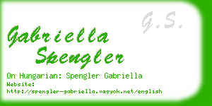 gabriella spengler business card